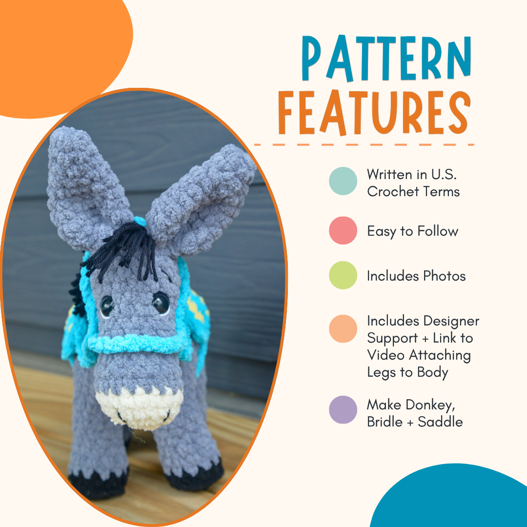 Crochet Plushie Kit: Donkey