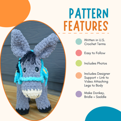 Crochet Plushie Kit: Donkey