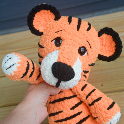 Crochet Tiger Plushie Pattern PDF
