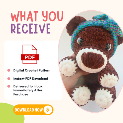 Crochet Teddy Bear Pattern PDF