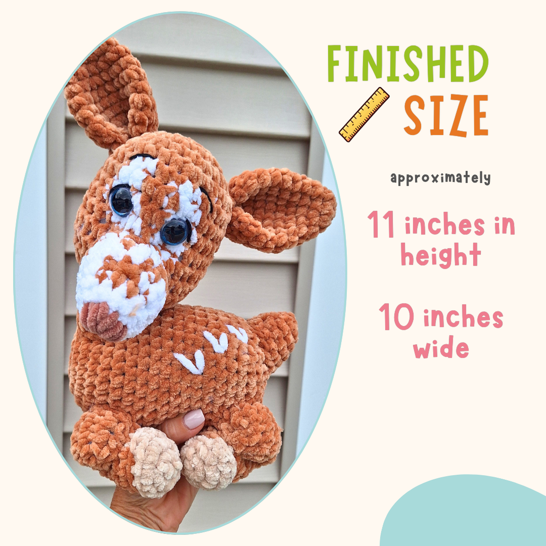 Deer Crochet Pattern PDF (With Reindeer Mod)