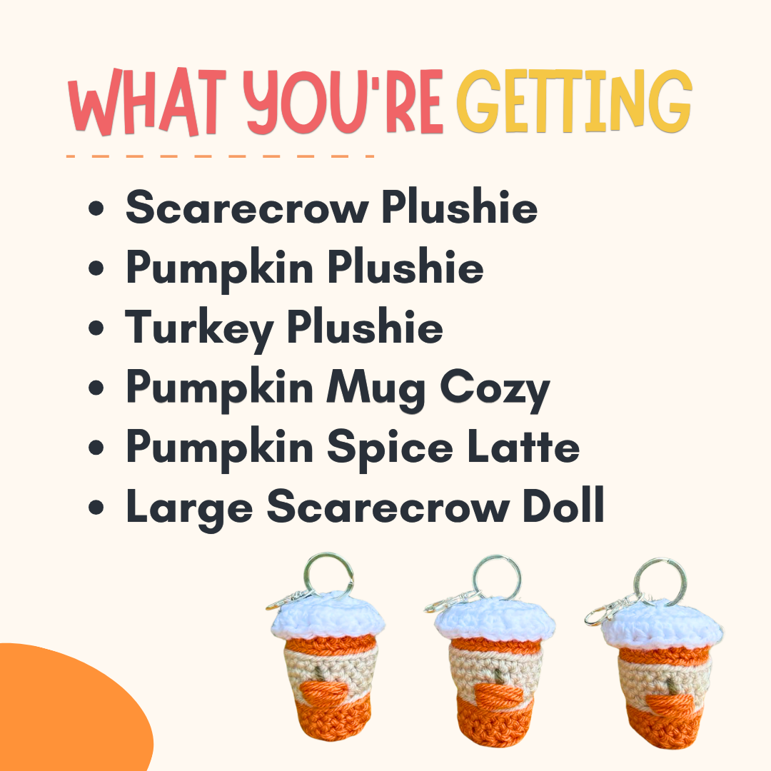 Fall Crochet Patterns Bundle PDF