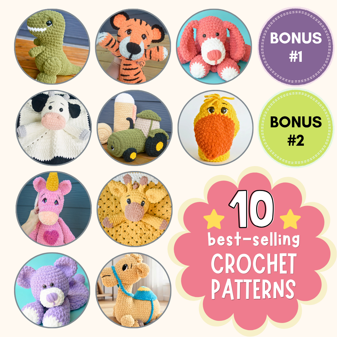 10 Bestselling Crochet Plushie, Lovey, and Snuggler Patterns