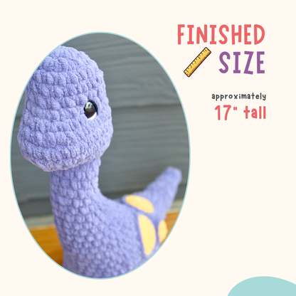 Dinosaur Crochet Pattern Bundle PDF | T-Rex & Brontosaurus