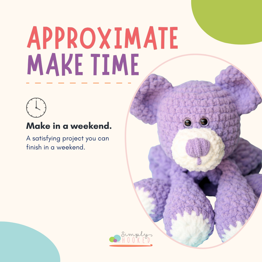 Crochet Teddy Bear Pattern PDF