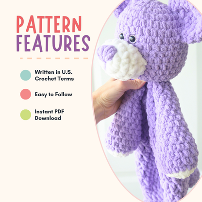 Crochet Teddy Bear Pattern PDF