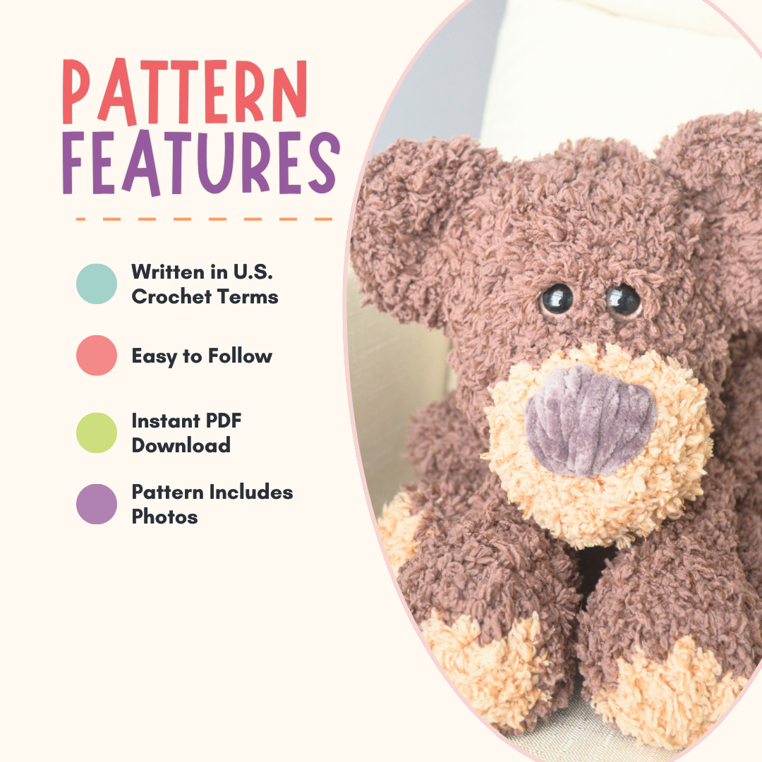 Crochet Teddy Bear Pattern PDF