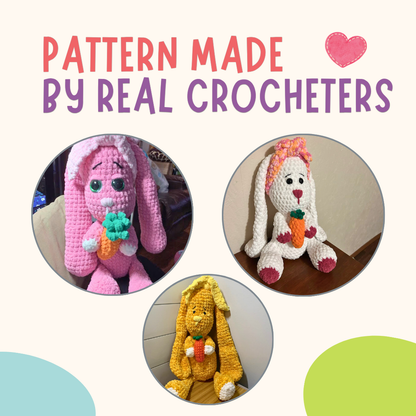 Crochet Bunny Pattern With Long Ears PDF
