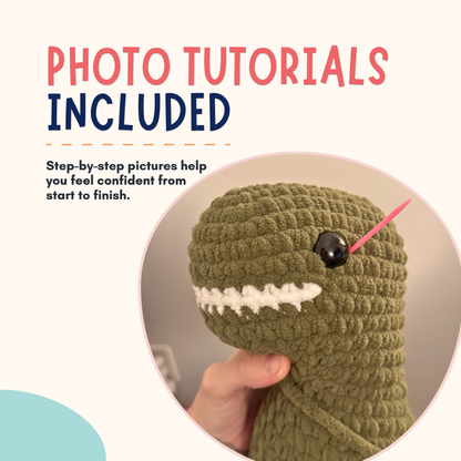 Dinosaur Crochet Pattern PDF