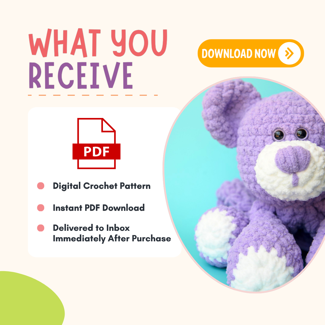 Crochet Teddy Bear Pattern PDF
