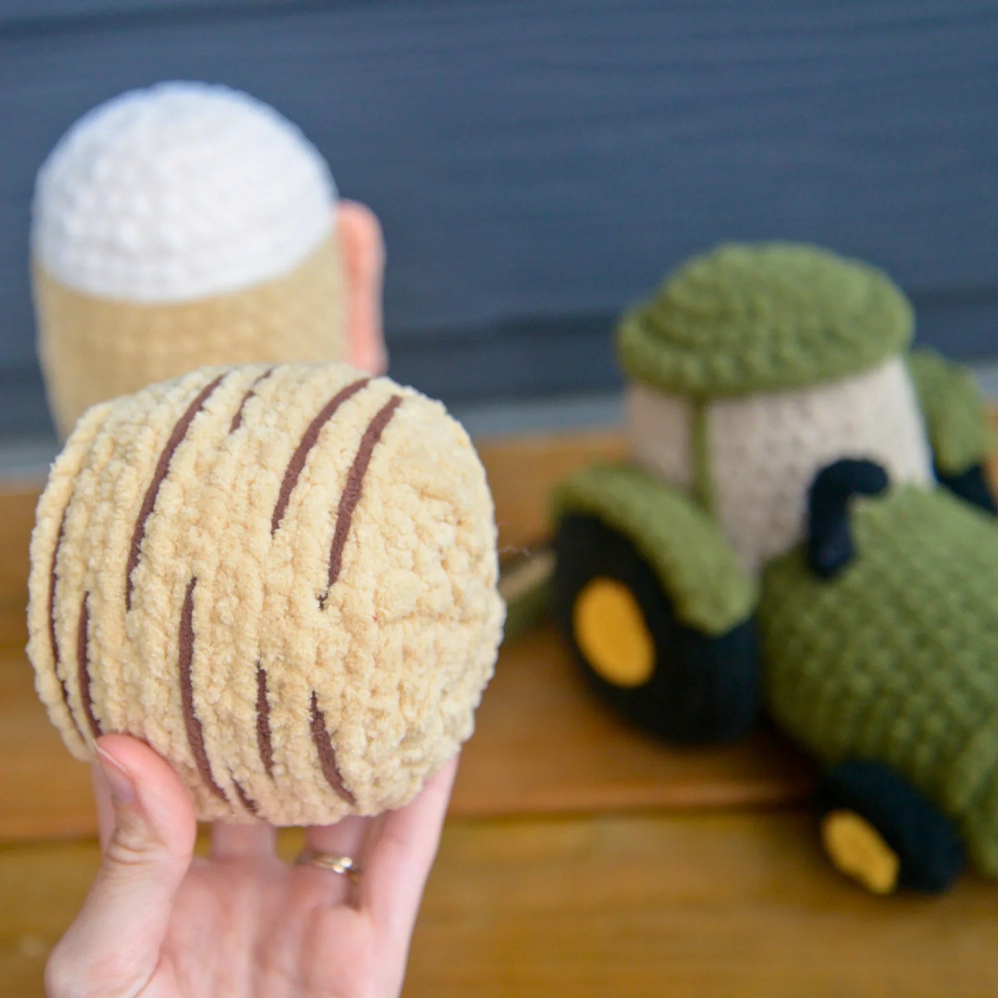 Farm Crochet Pattern Bundle | Tractor, Silo, Hay Bale