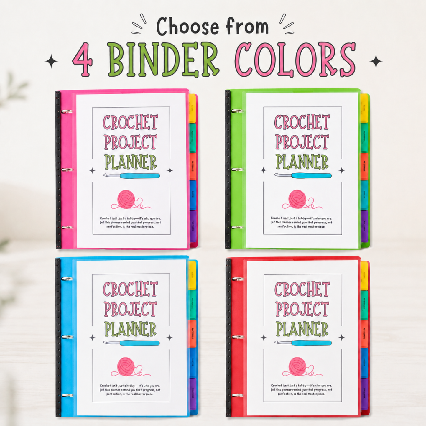 Crochet Project Planner & Pattern Organizer