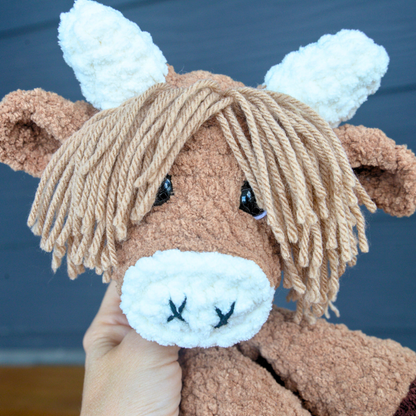 Highland Cow Crochet Pattern PDF