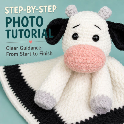 Cow Blanket Crochet Pattern PDF