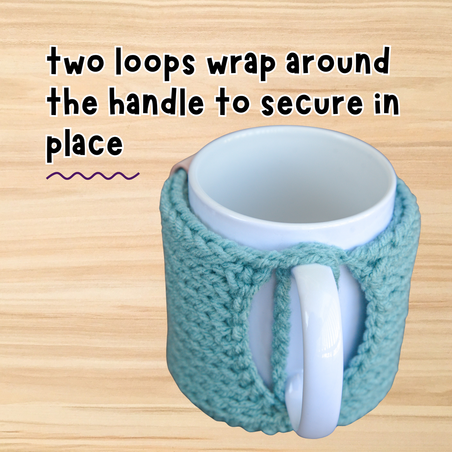Mug Cozies with Coasters – Set of 3 Coffee Accessories Gift