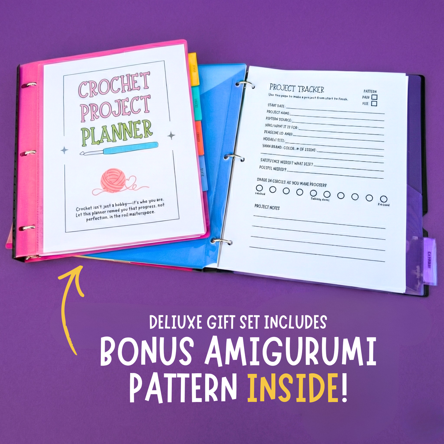 The Ultimate Crochet Project Planner & Pattern Organizer Binder