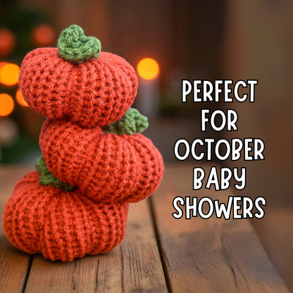 Handmade Plush Pumpkins – Set of 3 Fall Farmhouse Décor
