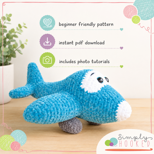 Crochet Airplane Pattern PDF