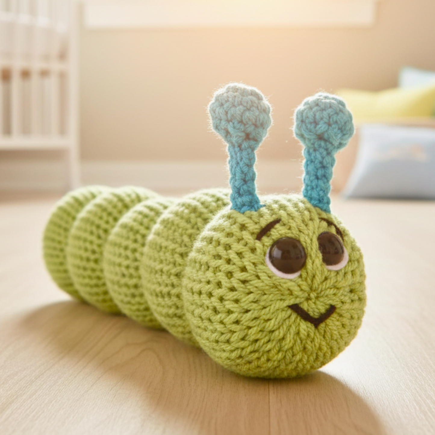 Caterpillar Plushie Pattern for Knitting Machine
