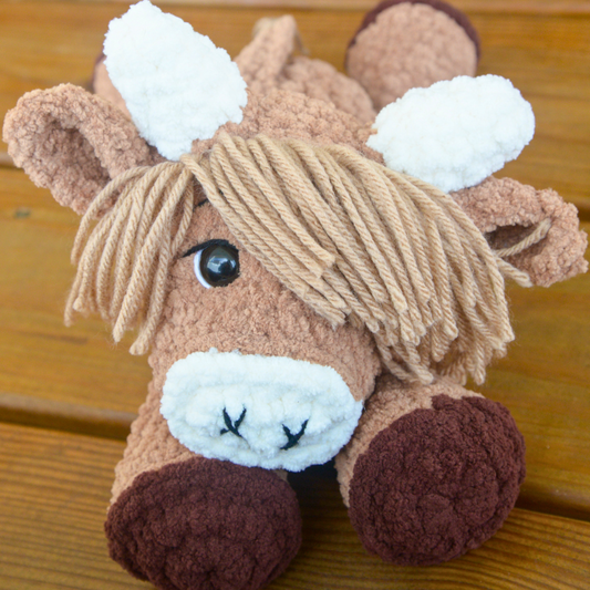 Highland Cow Crochet Pattern PDF