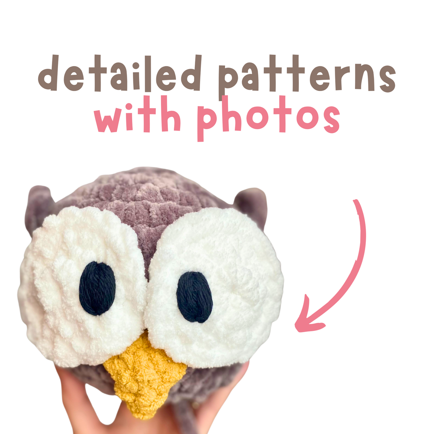 Crochet Owl Pattern Bundle of 2 For Beginners PDF Download