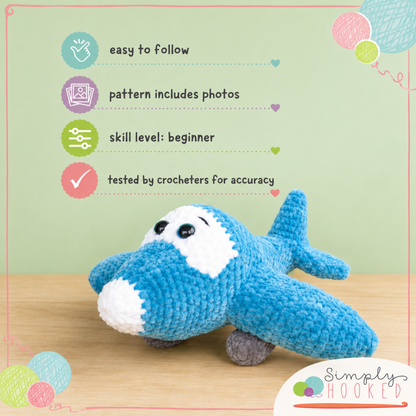Crochet Airplane Pattern PDF