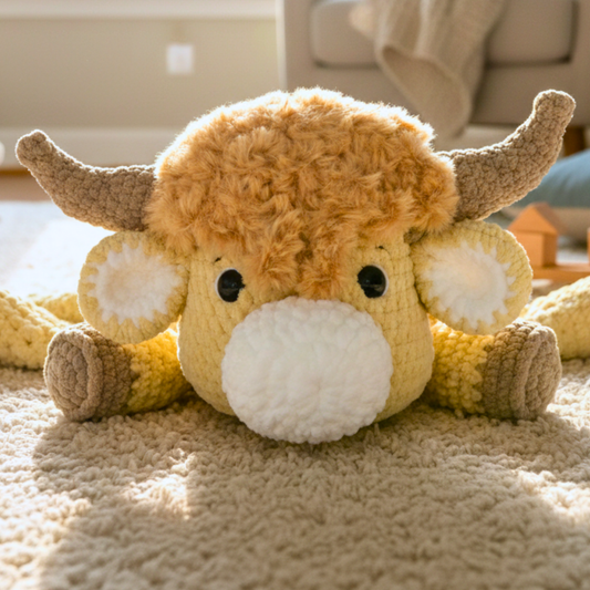Highland Cow Crochet Pattern (Instant PDF)