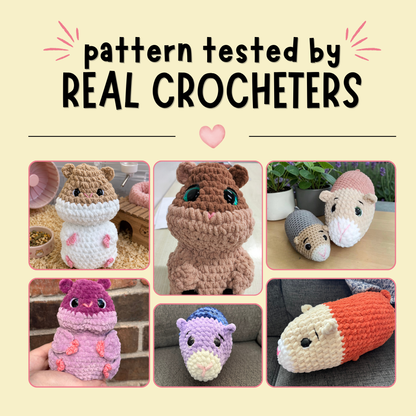 Hamster & Guinea Pig Crochet Pattern Bundle