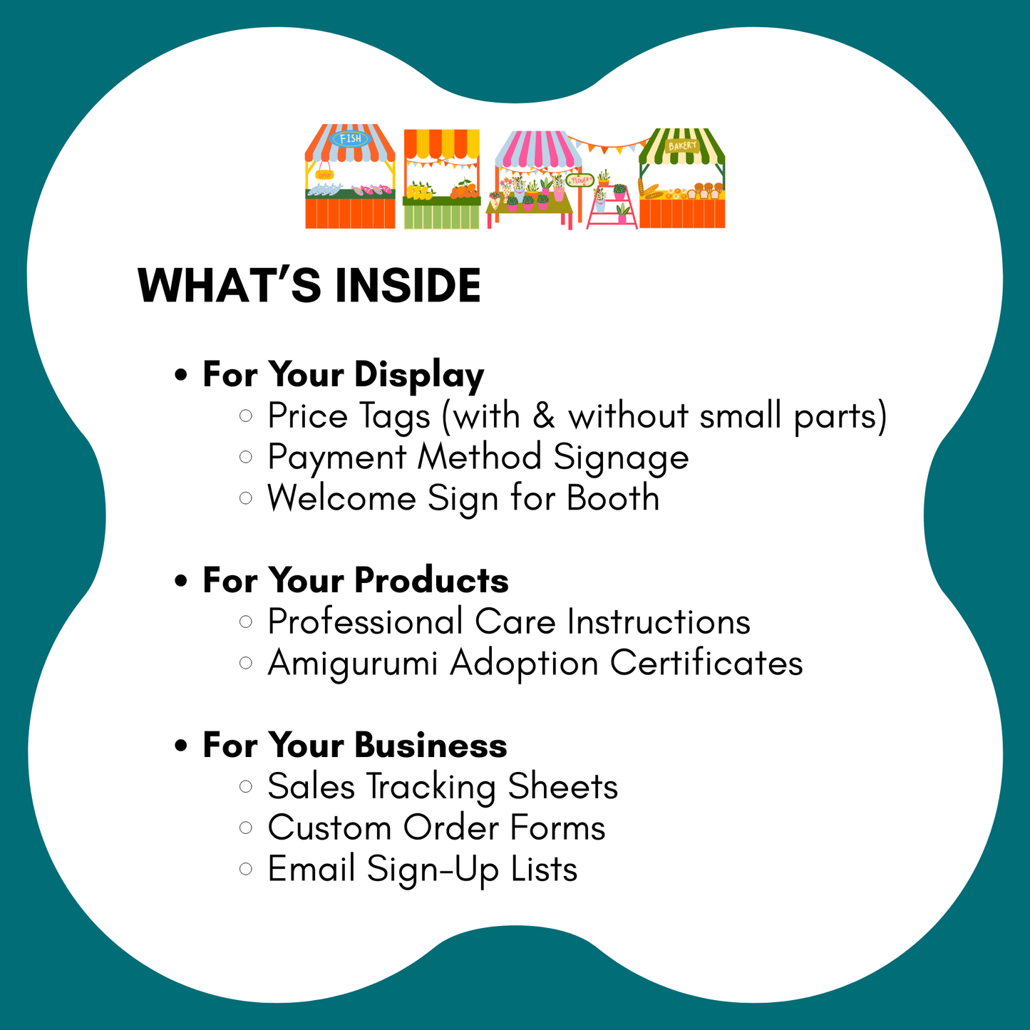 Crochet Craft Market Prep Bundle: Editable Templates & Signage