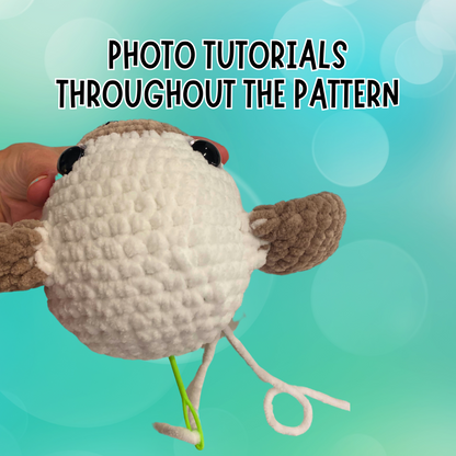 Beginner-Friendly Cowboy Sheep Crochet Pattern – Easy Amigurumi PDF Plushie Tutorial