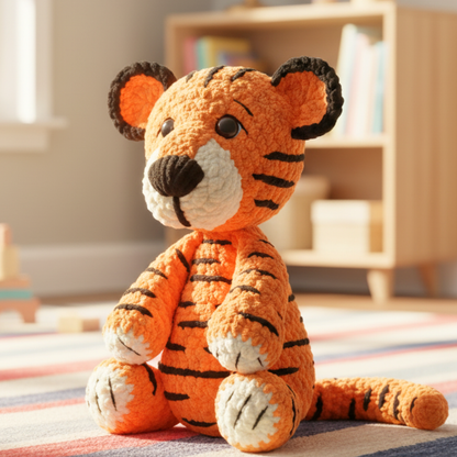 Tiger Crochet Pattern – Easy Amigurumi Plushie for Beginners