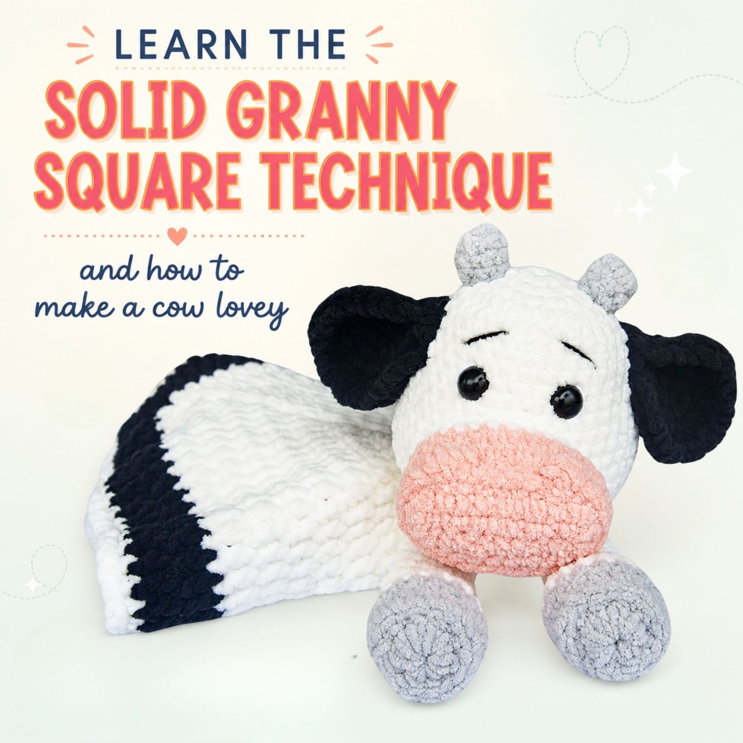 Cow Blanket Crochet Pattern PDF