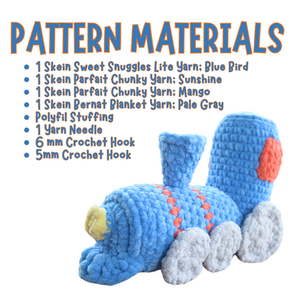 Crochet Train Pattern for Beginners PDF Download