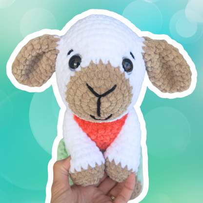 Beginner-Friendly Cowboy Sheep Crochet Pattern – Easy Amigurumi PDF Plushie Tutorial
