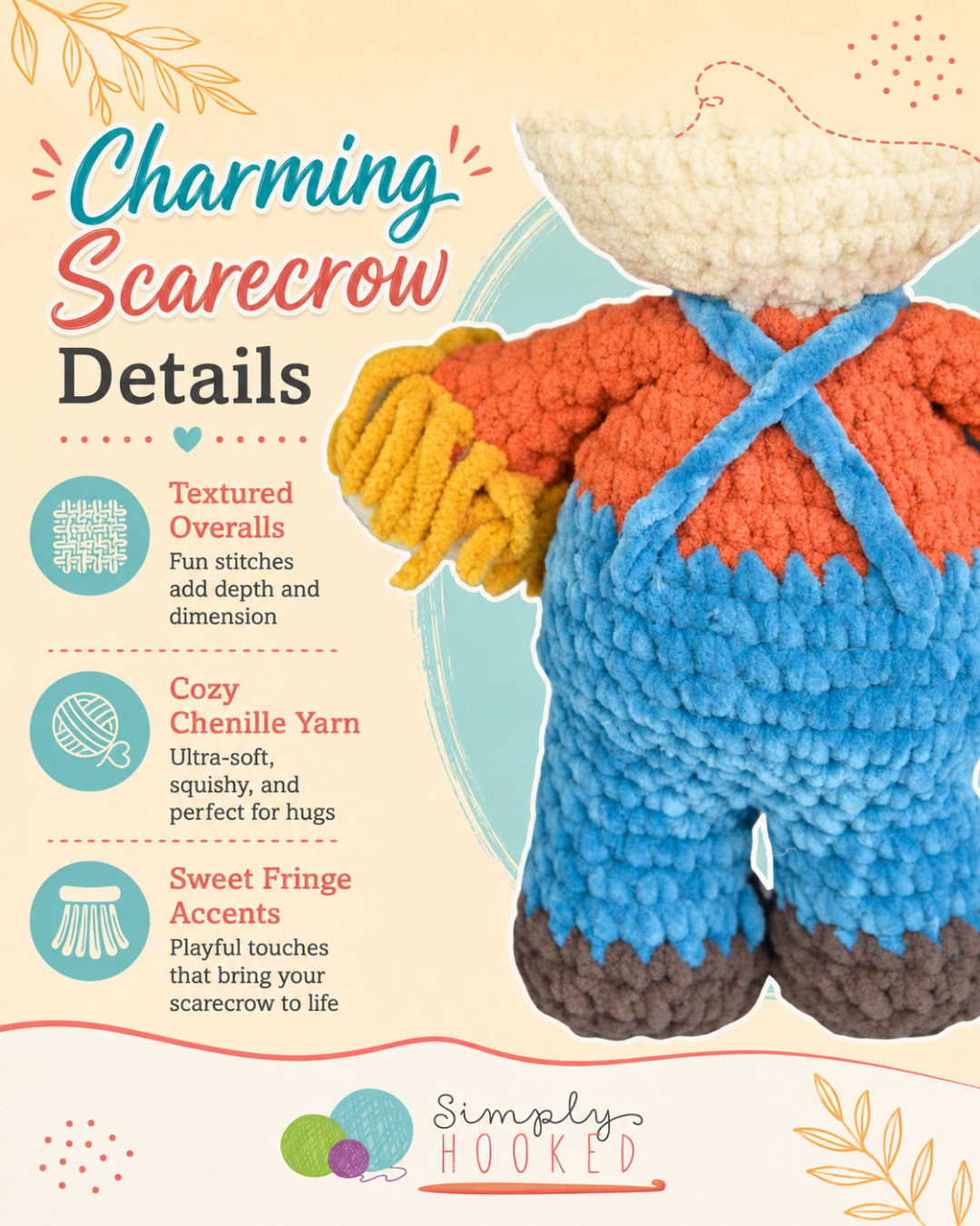 Scarecrow Crochet Pattern PDF