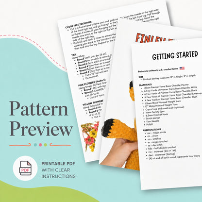 Elephant Crochet Pattern PDF