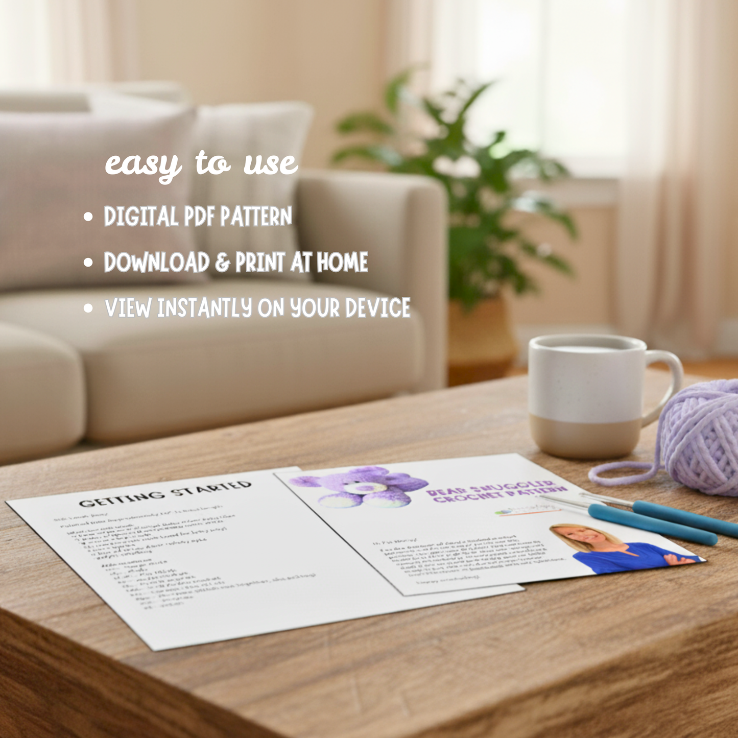 Crochet Teddy Bear Pattern | Beginner Amigurumi Snuggler