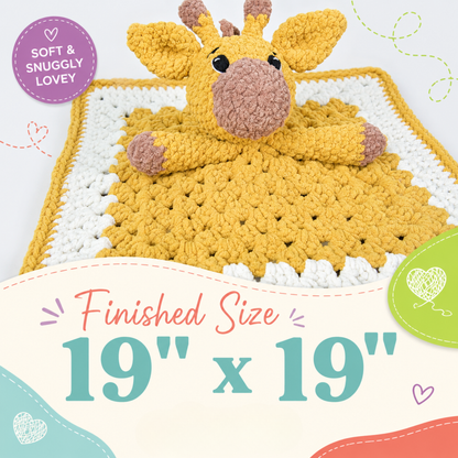 Giraffe Lovey Crochet Pattern PDF