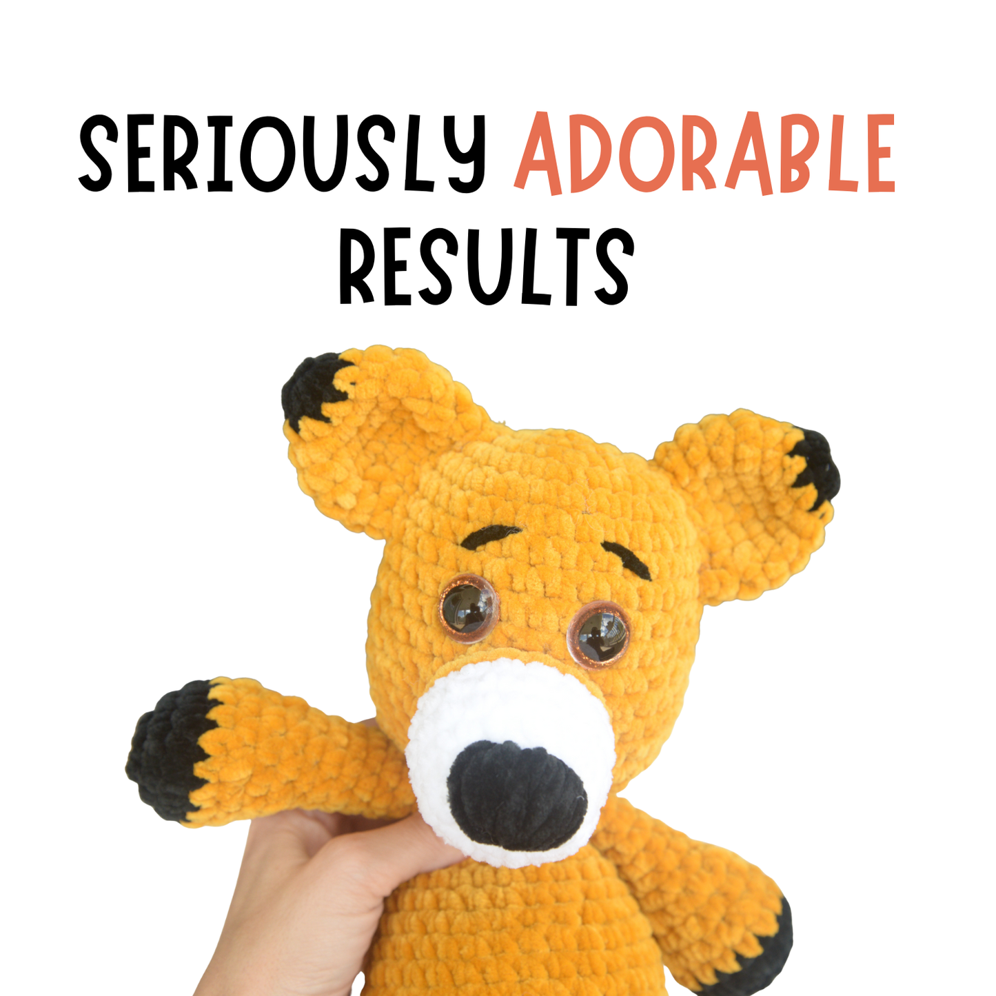 Fox Crochet Pattern PDF | Beginner Friendly Plushie