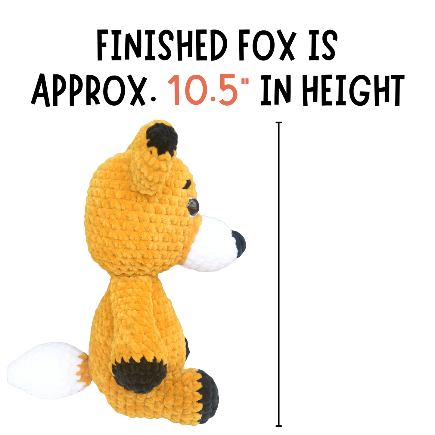Fox Crochet Pattern PDF | Beginner Friendly Plushie