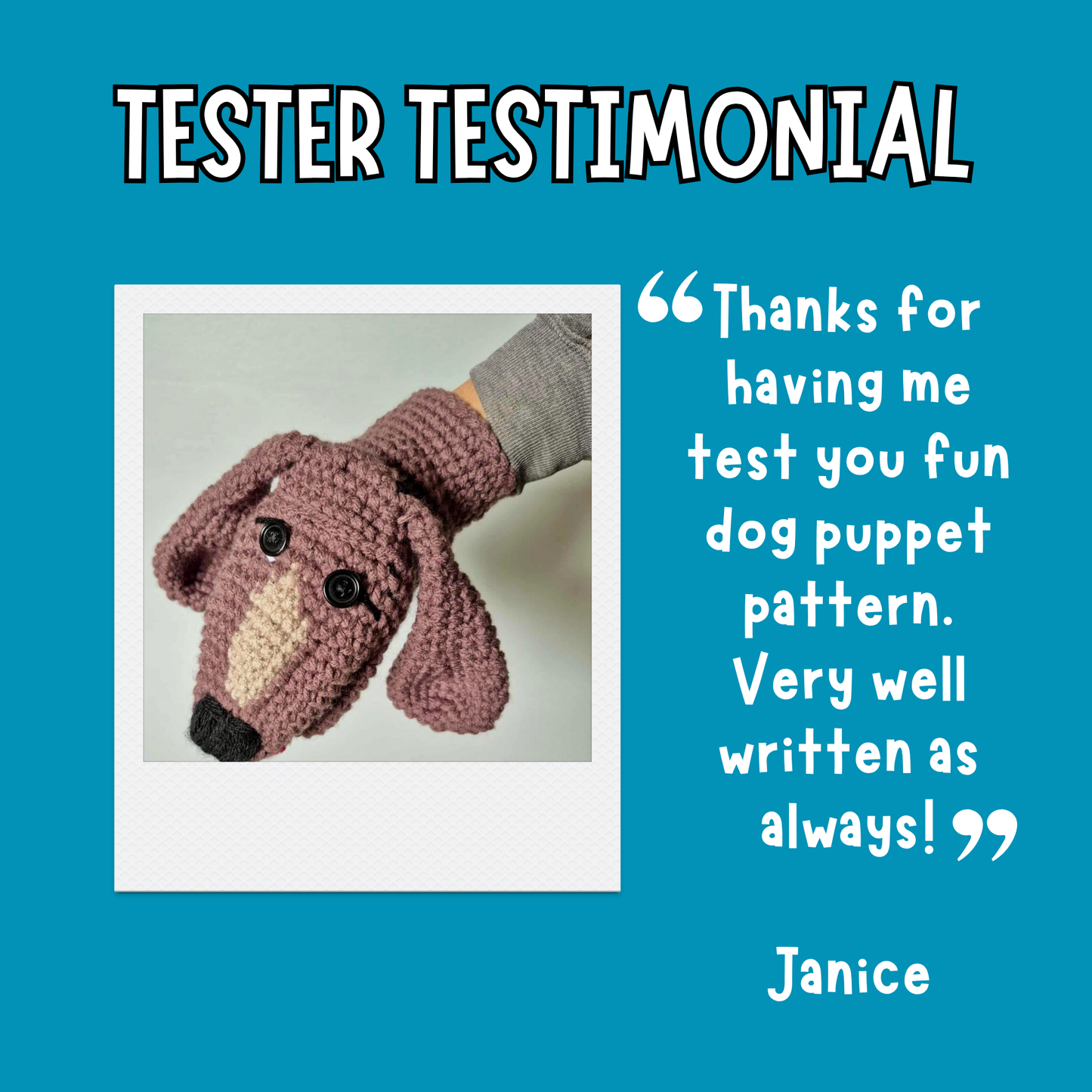 Dog Puppet Crochet Pattern – Beginner Friendly Amigurumi Hand Puppet