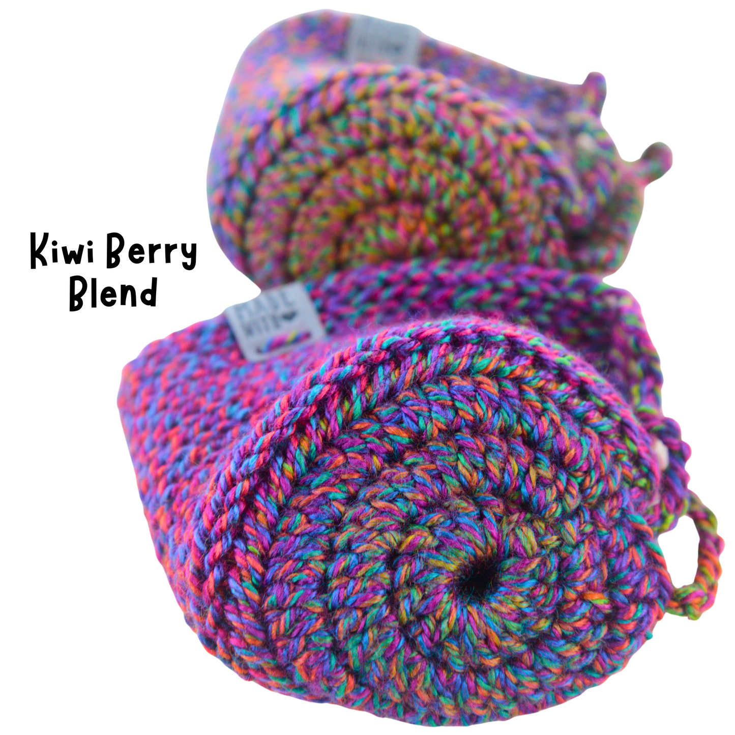 Coffee Cup Cozy With Coaster For 11 oz Mugs Colorful, 2-Pack