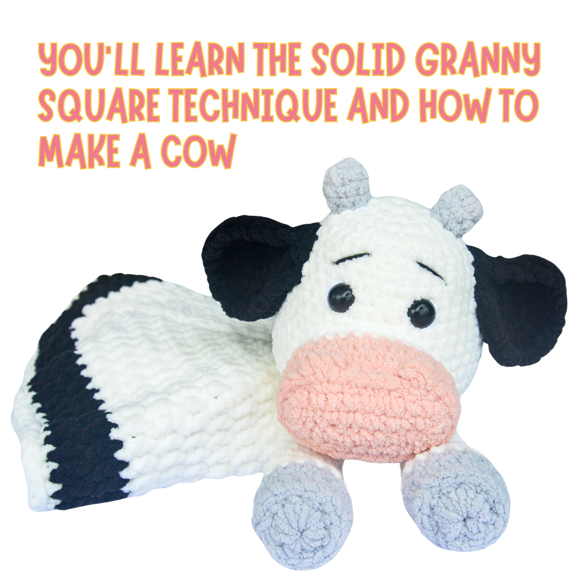 Cow Blanket Crochet Pattern