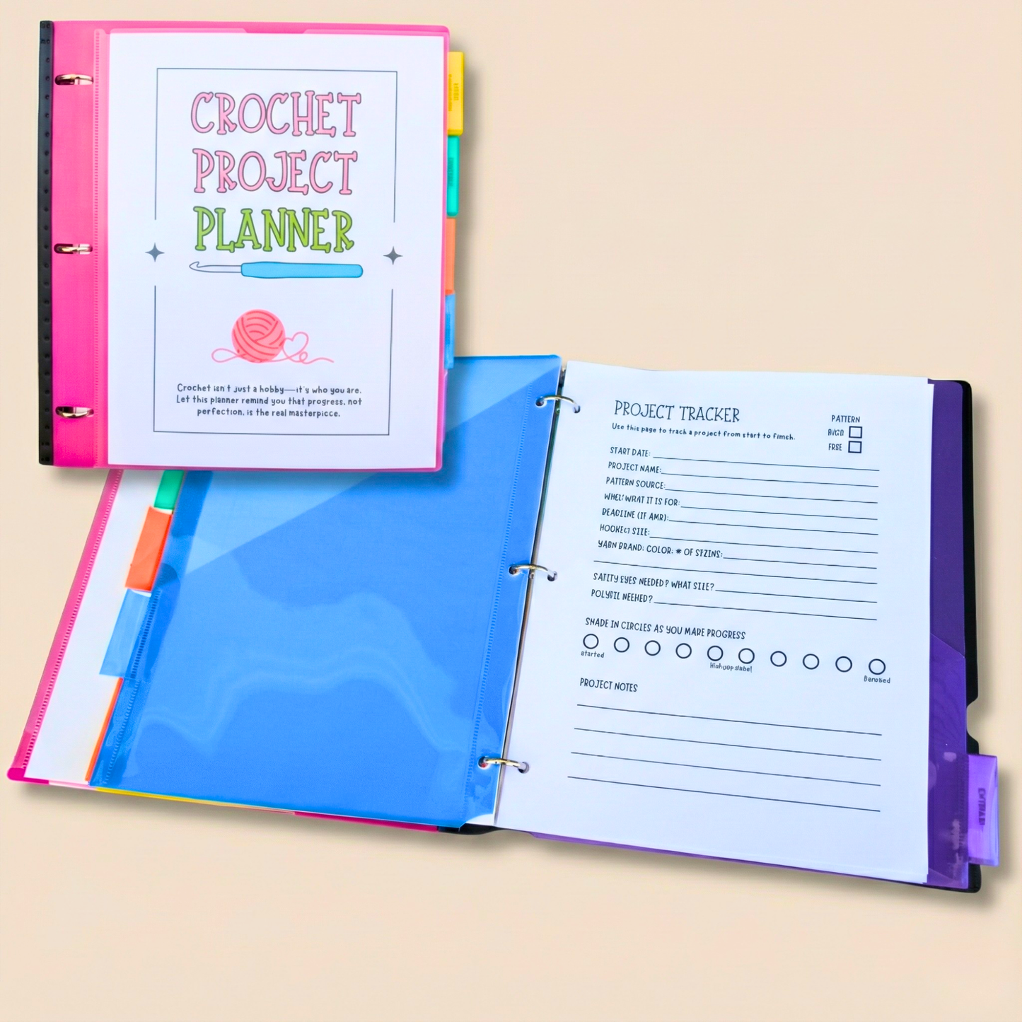 The Ultimate Crochet Project Planner & Pattern Organizer Binder