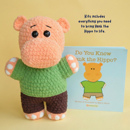Hank the Hippo Signature Crochet Plushie Kit & Book