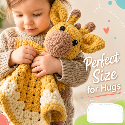 Giraffe Lovey Crochet Pattern PDF