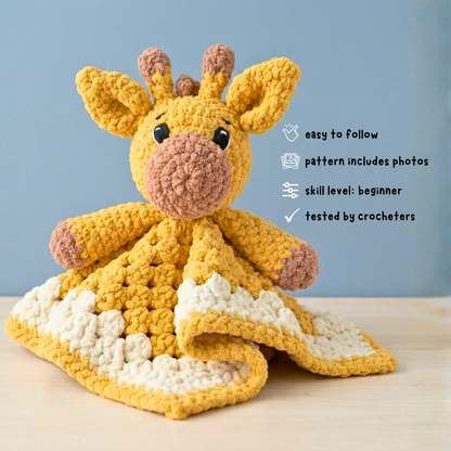 Giraffe Lovey Crochet Pattern (Instant PDF)