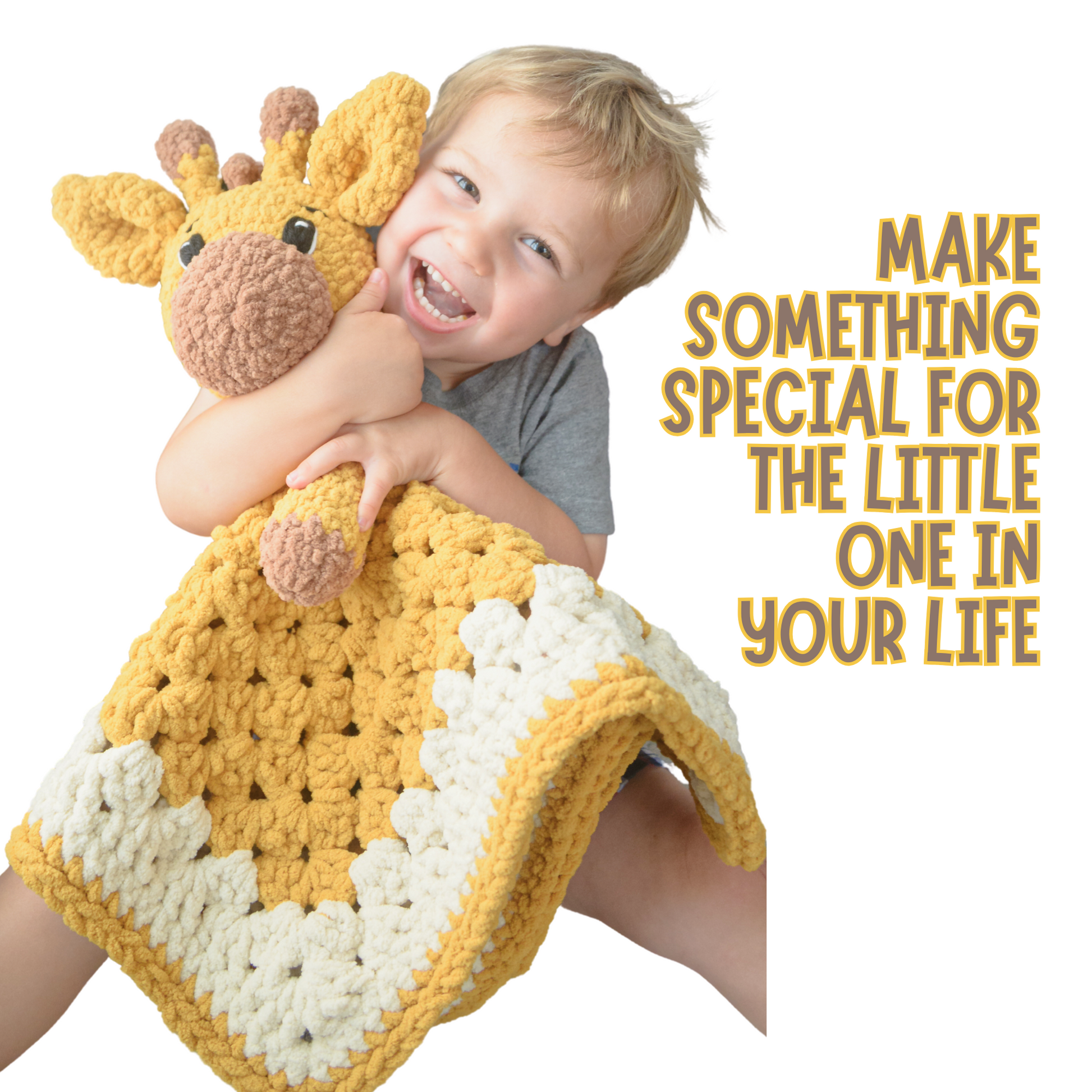 crochet giraffe lovey