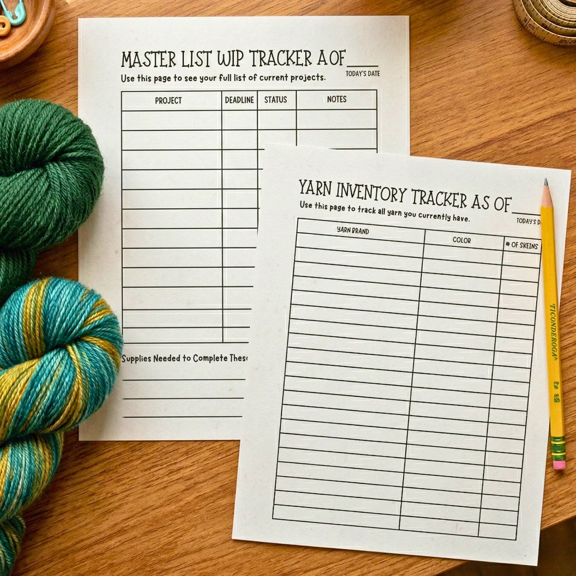 Crochet Project Planner PDF Printables – Simply Hooked Marcy