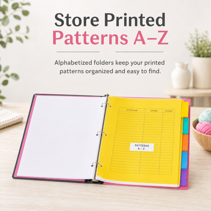 Crochet Project Planner & Pattern Organizer